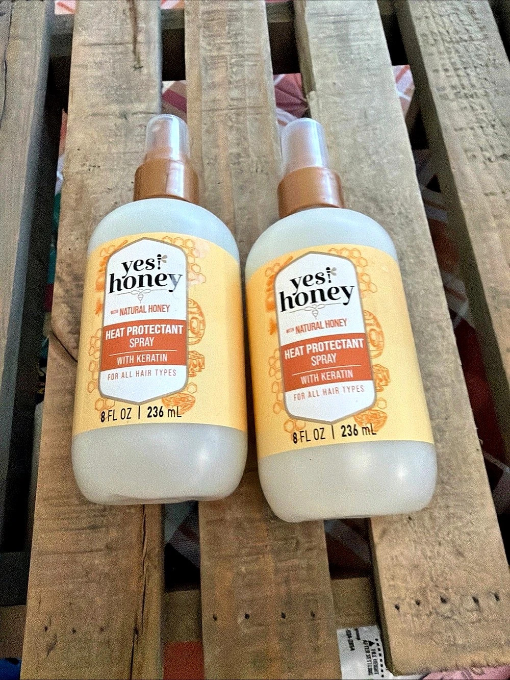 Yes! Honey Heat Protectant Spray 2-Pack 8 fl oz NWT